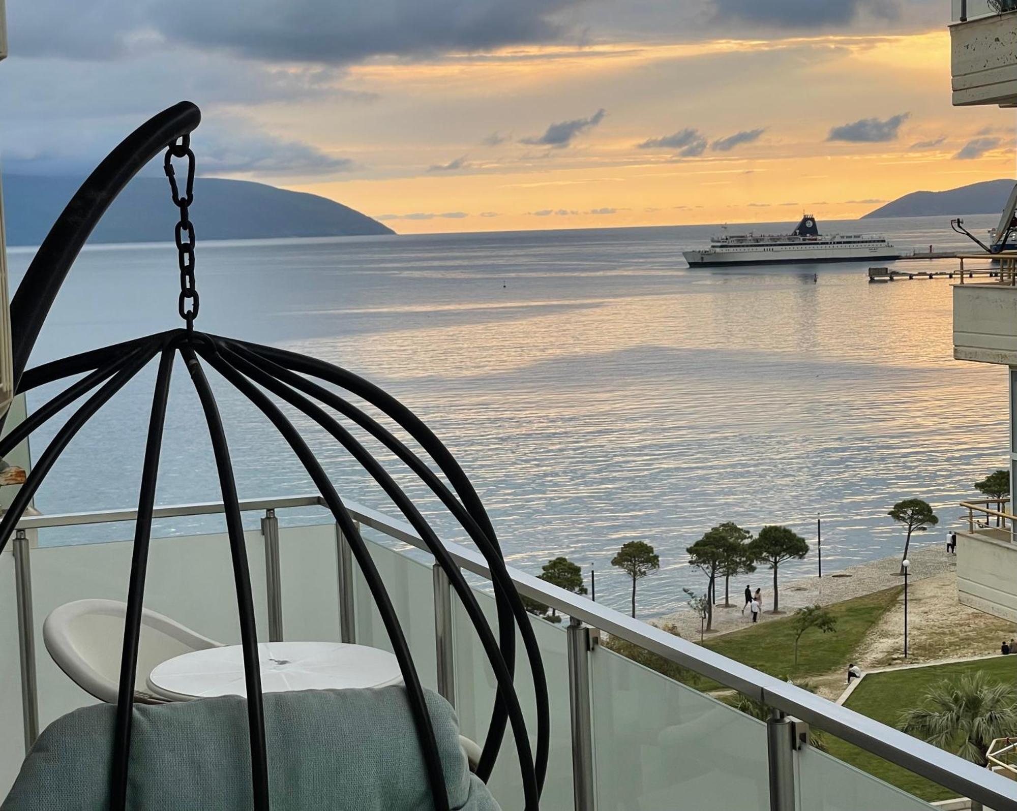 Luxury Seaview Vlora Flat Free Parking Apartamento Exterior foto